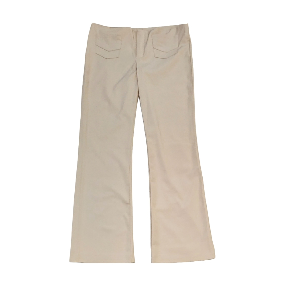 Pantsuit Flare Khakis Beige Office Pants Hot Kiss Size 23